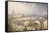 St Paul's from Waterloo Bridge-Auguste Ballin-Framed Stretched Canvas