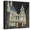 St. Paul's, Front Elevation, London-Susan Brown-Stretched Canvas