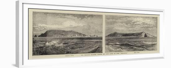 St Paul's Island, Scene of the Loss of the Megaera-William Henry James Boot-Framed Giclee Print