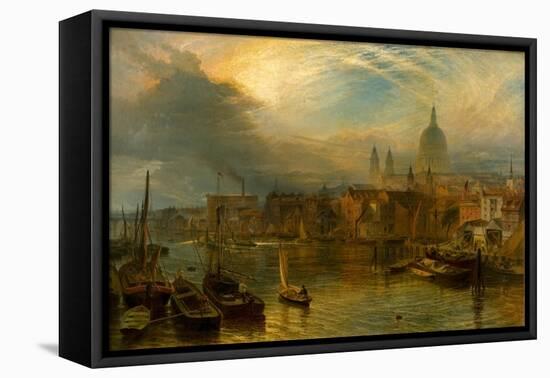 St Paul's, London (Oil on Canvas)-Henry Dawson-Framed Stretched Canvas