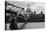 St Paul's Millennium Bridge BW-Toula Mavridou-Messer-Stretched Canvas