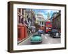 St Paul's Street Scene-Dominic Davison-Framed Art Print