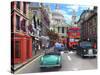 St Paul's Street Scene-Dominic Davison-Stretched Canvas