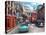 St Paul's Street Scene-Dominic Davison-Stretched Canvas