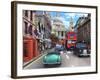 St Paul's Street Scene-Dominic Davison-Framed Art Print