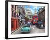 St Paul's Street Scene-Dominic Davison-Framed Art Print