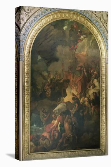 St. Paul Saved from a Shipwreck Off Malta, Altarpiece of the Chapel of St. Peter and St. Paul in…-Benjamin West-Stretched Canvas