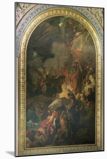St. Paul Saved from a Shipwreck Off Malta, Altarpiece of the Chapel of St. Peter and St. Paul in…-Benjamin West-Mounted Giclee Print