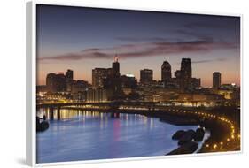 St Paul Skyline from Indian Mounds, Minneapolis, Minnesota, USA-Walter Bibikow-Framed Photographic Print