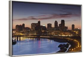 St Paul Skyline from Indian Mounds, Minneapolis, Minnesota, USA-Walter Bibikow-Framed Photographic Print