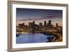 St Paul Skyline from Indian Mounds, Minneapolis, Minnesota, USA-Walter Bibikow-Framed Photographic Print