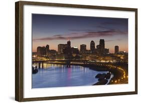 St Paul Skyline from Indian Mounds, Minneapolis, Minnesota, USA-Walter Bibikow-Framed Photographic Print