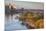 St Paul, Skyline from Mississippi River, Minneapolis, Minnesota, USA-Walter Bibikow-Mounted Photographic Print