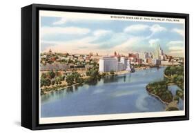 St. Paul Skyline, Minnesota-null-Framed Stretched Canvas