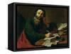 St. Paul the Apostle-Claude Vignon-Framed Stretched Canvas