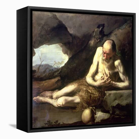 St. Paul the Hermit-Jusepe de Ribera-Framed Stretched Canvas