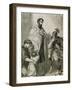 St. Paulinus of Nola (355-431)-null-Framed Giclee Print