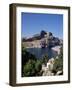 St. Pauls Bay Looking Towards Lindos Acropolis, Lindos, Rhodes, Dodecanese Islands, Greece-Tom Teegan-Framed Photographic Print