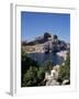 St. Pauls Bay Looking Towards Lindos Acropolis, Lindos, Rhodes, Dodecanese Islands, Greece-Tom Teegan-Framed Photographic Print