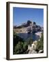 St. Pauls Bay Looking Towards Lindos Acropolis, Lindos, Rhodes, Dodecanese Islands, Greece-Tom Teegan-Framed Photographic Print