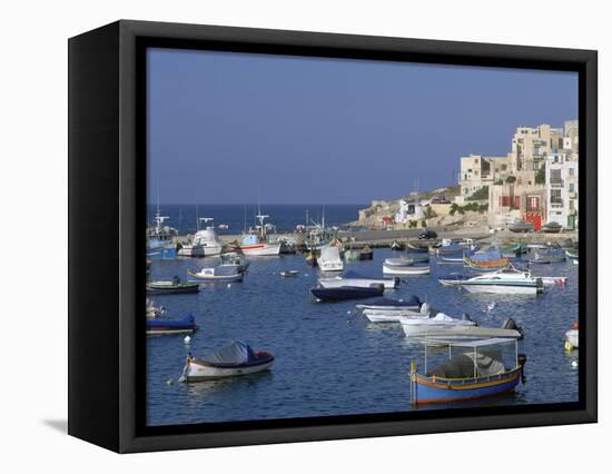 St Pauls Bay, Malta-Peter Thompson-Framed Stretched Canvas