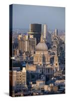 St. Pauls Cathedral and Skyline, London, England, United Kingdom, Europe-Alex Treadway-Stretched Canvas