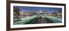 St. Pauls Cathedral at night, seen across Millennium Bridge, City of London, London, England-Matthew Williams-Ellis-Framed Photographic Print