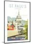 St Pauls Cathedral - Dave Thompson Contemporary Travel Print-Dave Thompson-Mounted Giclee Print