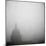 St Pauls Cathedral in Fog-Tosh-Mounted Art Print