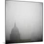 St Pauls Cathedral in Fog-Tosh-Mounted Art Print