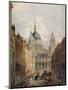 St Pauls Cathedral, Looking Up Ludgate Hill, London, 1925-Lloyd Brothers-Mounted Giclee Print