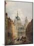 St Pauls Cathedral, Looking Up Ludgate Hill, London, 1925-Lloyd Brothers-Mounted Giclee Print