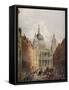 St Pauls Cathedral, Looking Up Ludgate Hill, London, 1925-Lloyd Brothers-Framed Stretched Canvas