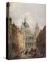 St Pauls Cathedral, Looking Up Ludgate Hill, London, 1925-Lloyd Brothers-Stretched Canvas
