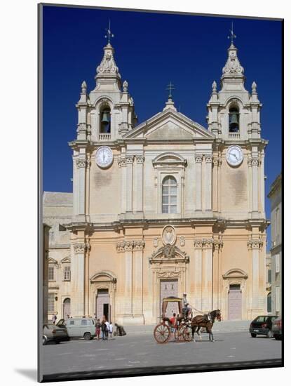 St Pauls Cathedral, Mdina, Malta-Peter Thompson-Mounted Photographic Print