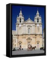 St Pauls Cathedral, Mdina, Malta-Peter Thompson-Framed Stretched Canvas