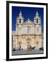 St Pauls Cathedral, Mdina, Malta-Peter Thompson-Framed Photographic Print