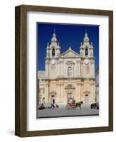 St Pauls Cathedral, Mdina, Malta-Peter Thompson-Framed Photographic Print