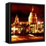 St Pauls Cathedral Night, London-Tosh-Framed Stretched Canvas