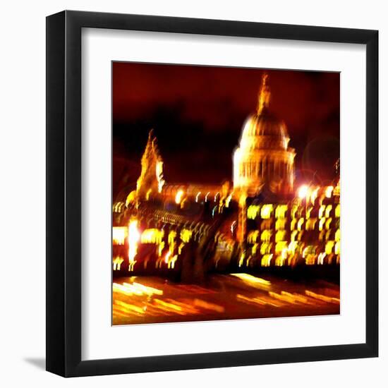 St Pauls Cathedral Night, London-Tosh-Framed Art Print