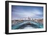 St. Pauls Cathedral, seen across Millennium Bridge, City of London, London, England, United Kingdom-Matthew Williams-Ellis-Framed Photographic Print