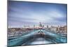 St. Pauls Cathedral, seen across Millennium Bridge, City of London, London, England, United Kingdom-Matthew Williams-Ellis-Mounted Photographic Print