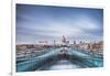 St. Pauls Cathedral, seen across Millennium Bridge, City of London, London, England, United Kingdom-Matthew Williams-Ellis-Framed Photographic Print