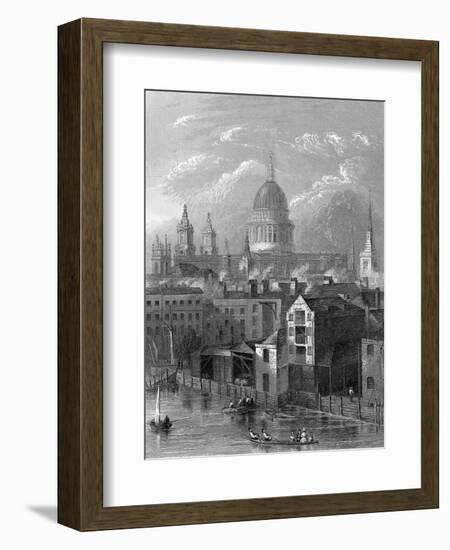 St Pauls Cathedral-Hablot Browne-Framed Art Print