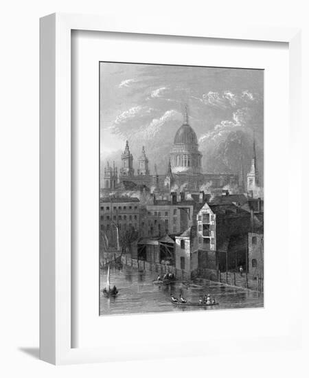 St Pauls Cathedral-Hablot Browne-Framed Art Print