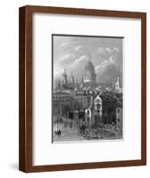 St Pauls Cathedral-Hablot Browne-Framed Art Print