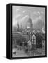 St Pauls Cathedral-Hablot Browne-Framed Stretched Canvas