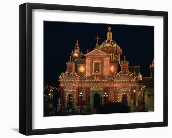 St Pauls Church, Rabat, Malta-Peter Thompson-Framed Photographic Print