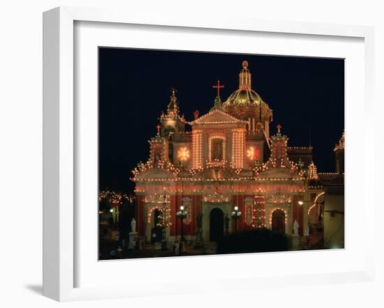 St Pauls Church, Rabat, Malta-Peter Thompson-Framed Photographic Print