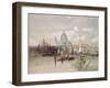 St. Pauls from the River, 1863-David Roberts-Framed Giclee Print